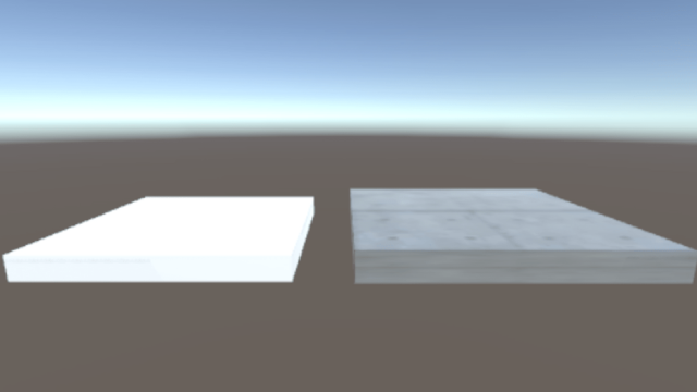 textureなしとtextureありの様子