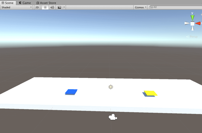 【Unity3Dチュートリアル】シーンビューの現在の状況