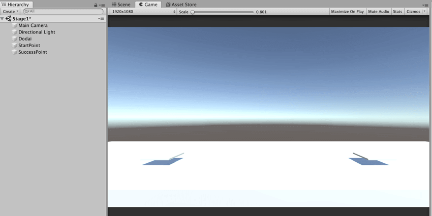 【Unity3Dチュートリアル】現在の状況